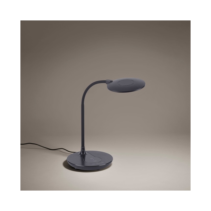 Leuchten Direkt 14416-18 - LED Zatemnitvena namizna svetilka na dotik z brezžičnim polnjenjem ASTRID LED/5W/230V 3000/4000/5500K + USB