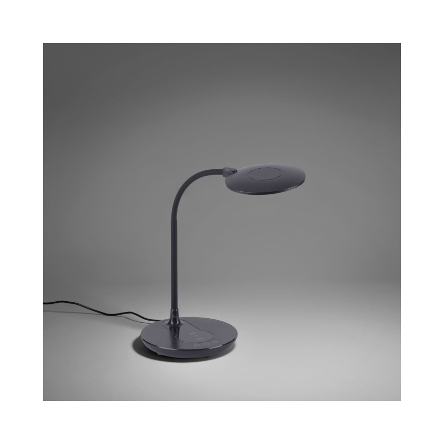 Leuchten Direkt 14416-18 - LED Zatemnitvena namizna svetilka na dotik z brezžičnim polnjenjem ASTRID LED/5W/230V 3000/4000/5500K + USB