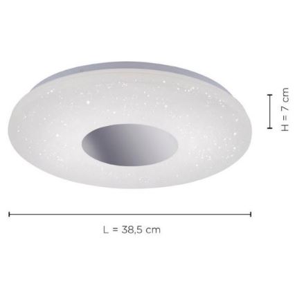 Leuchten Direkt 14422-17 - LED Kopalniška stropna svetilka s senzorjem LAVINIA LED/18W/230V IP44