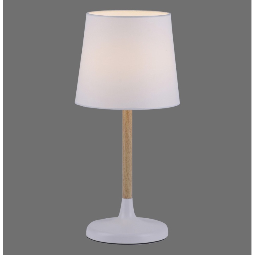 Leuchten Direkt 14423-16 - Namizna svetilka NIMA 1xE14/40W/230V bela