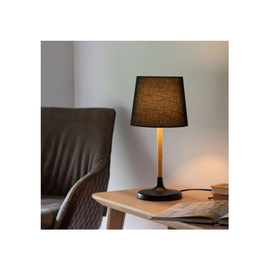 Leuchten Direkt 14423-18 - Namizna svetilka NIMA 1xE14/40W/230V črna