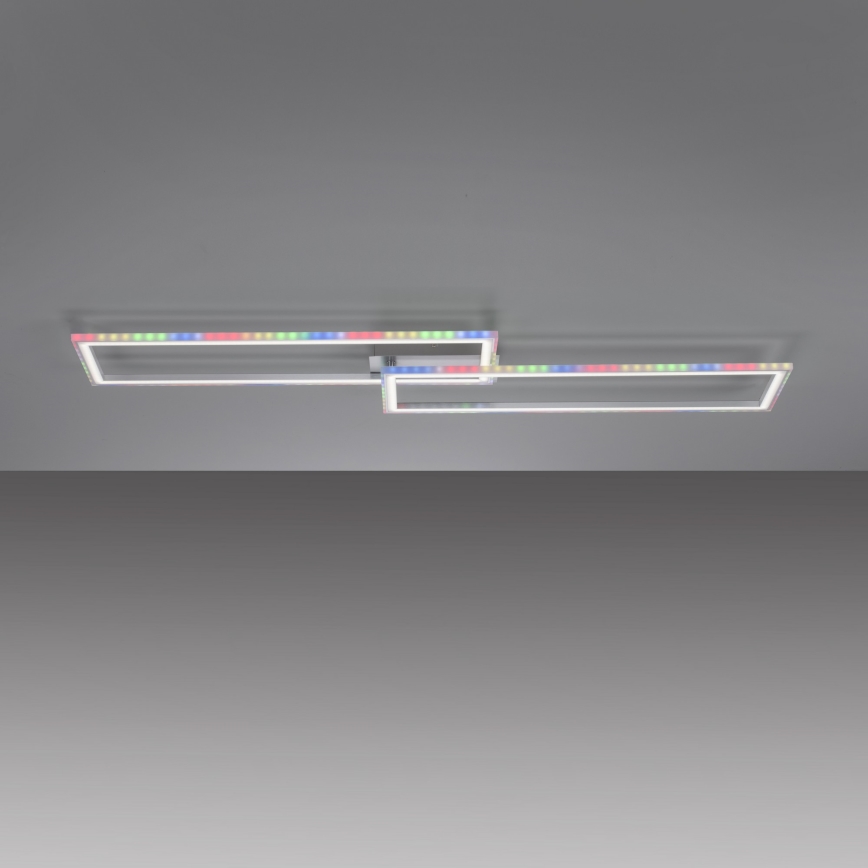 Leuchten Direkt 14635-55 - LED RGB Zatemnitvena stropna svetilka FELIX LED/34,5W/230V + Daljinski upravljalnik