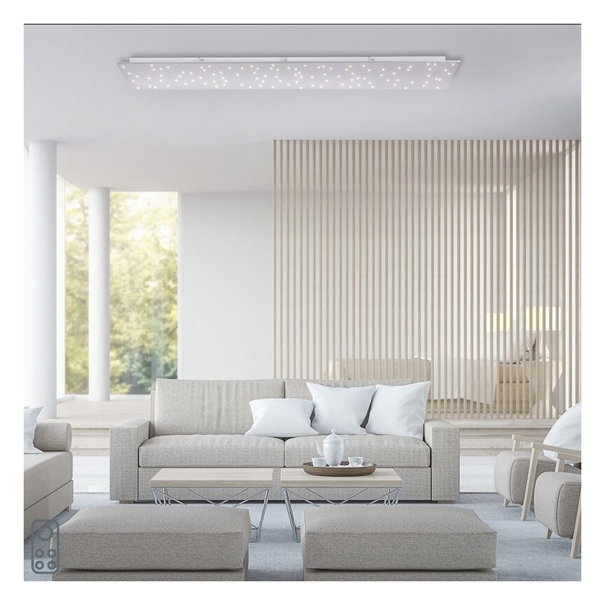 Leuchten Direkt 14672-55 - LED Zatemnitvena stropna svetilka SPARKLE LED/18W/230V 2700-5000K + Daljinski upravljalnik