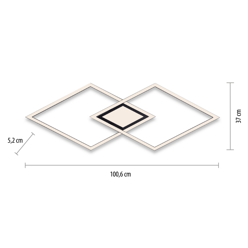 Leuchten Direkt 14695-18 - LED stropna svetilka ASMIN LED/48W/230V