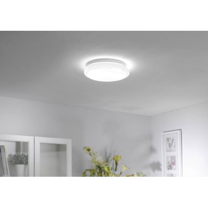 Leuchten Direkt 14742-16 - LED RGB Zatemnitvena stropna svetilka JUPI LOLASMART LED/18W/230V Tuya 2700-5000K + Daljinski upravljalnik