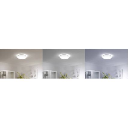 Leuchten Direkt 14742-16 - LED RGB Zatemnitvena stropna svetilka JUPI LOLASMART LED/18W/230V Tuya 2700-5000K + Daljinski upravljalnik