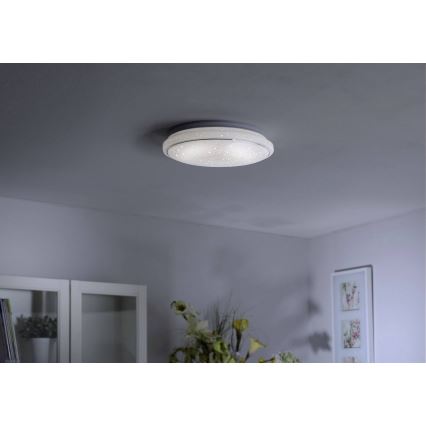 Leuchten Direkt 14744-16 - LED RGB Zatemnitvena stropna svetilka JUPI LOLASMART LED/32W/230V + Daljinski upravljalnik