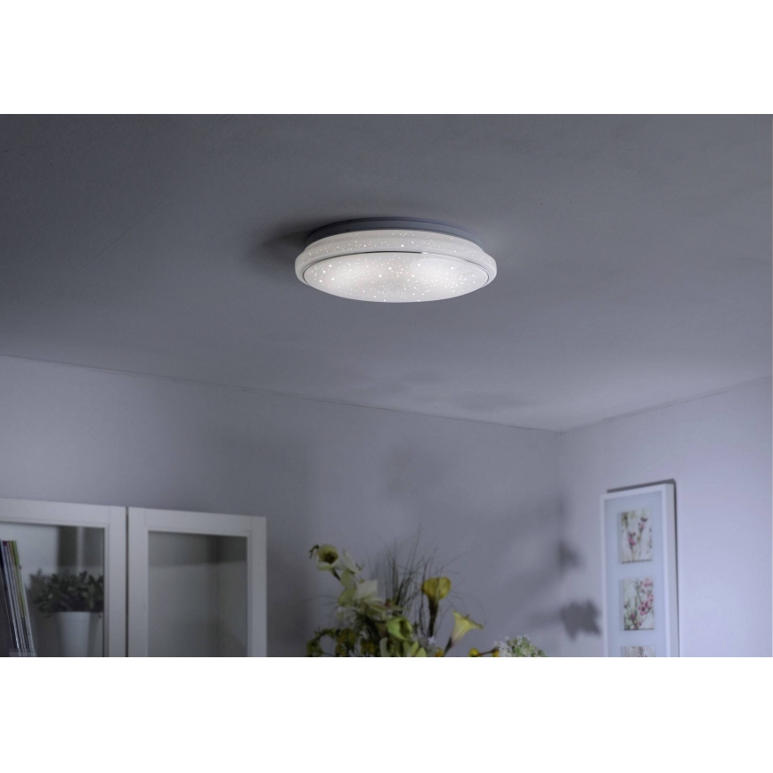 Leuchten Direkt 14744-16 - LED RGB Zatemnitvena stropna svetilka JUPI LOLASMART LED/32W/230V + Daljinski upravljalnik
