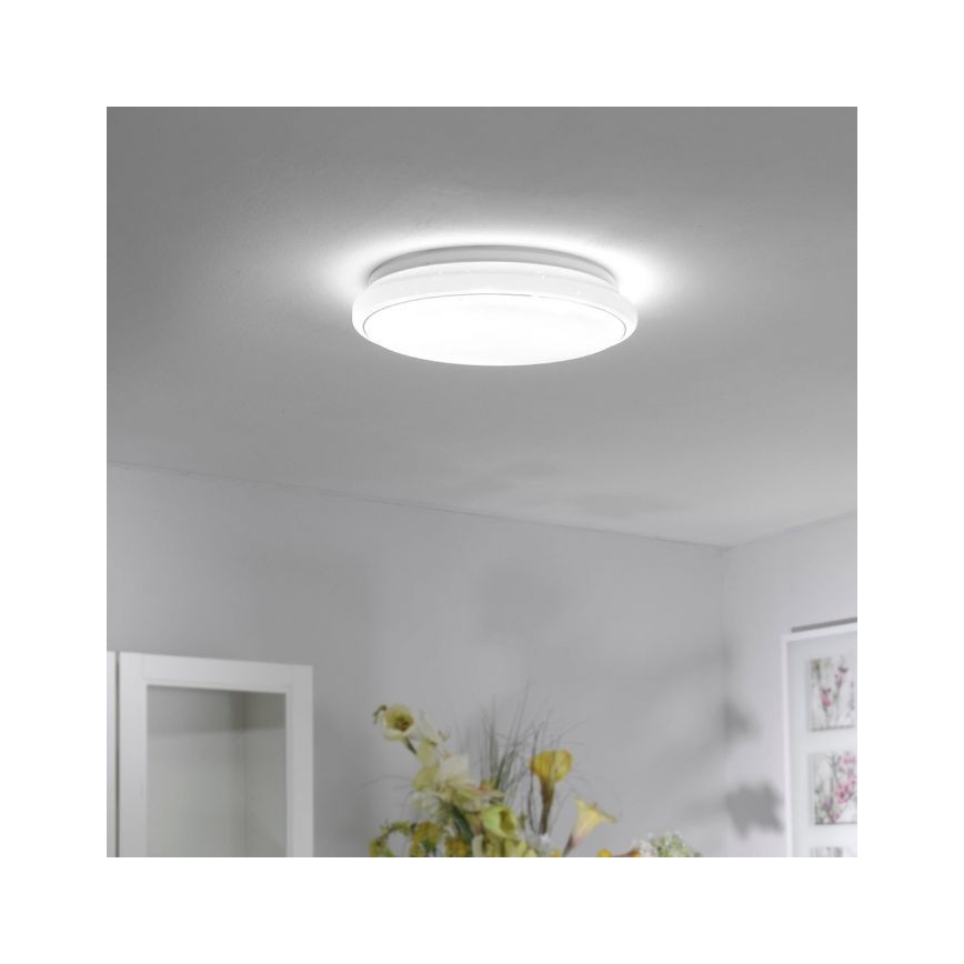 Leuchten Direkt 14744-16 - LED RGB Zatemnitvena stropna svetilka JUPI LOLASMART LED/32W/230V + Daljinski upravljalnik