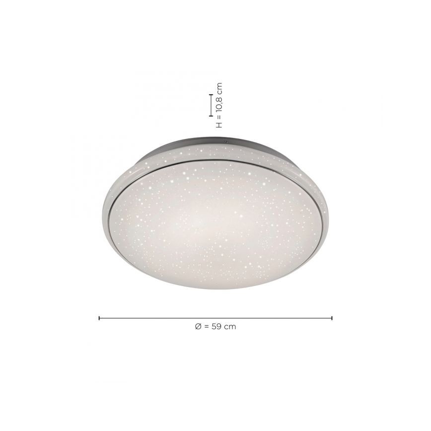 Leuchten Direkt 14744-16 - LED RGB Zatemnitvena stropna svetilka JUPI LOLASMART LED/32W/230V + Daljinski upravljalnik