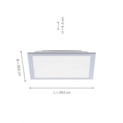 Leuchten Direkt 14750-21 - LED Stropna svetilka FLAT LED/12W/230V