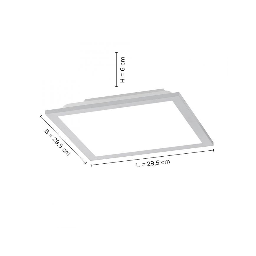Leuchten Direkt 14754-21- LED Zatemnitvena stropna svetilka FLAT LED/20W/230V 2700K-5000K + Daljinski upravljalnik
