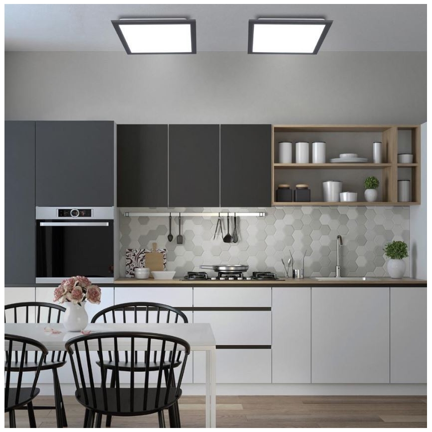 Leuchten Direkt 14755-18 - LED Zatemnitvena stropna svetilka FLAT LED/28W/230V 2700-5000 + Daljinski upravljalnik