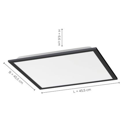 Leuchten Direkt 14755-18 - LED Zatemnitvena stropna svetilka FLAT LED/28W/230V 2700-5000 + Daljinski upravljalnik