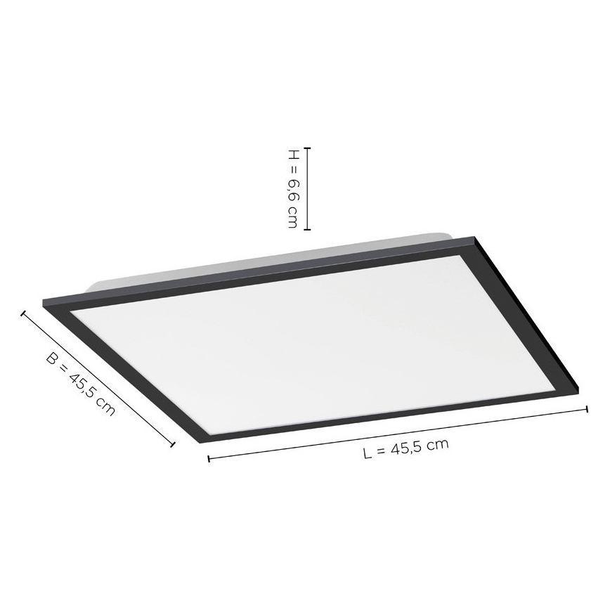 Leuchten Direkt 14755-18 - LED Zatemnitvena stropna svetilka FLAT LED/28W/230V 2700-5000 + Daljinski upravljalnik