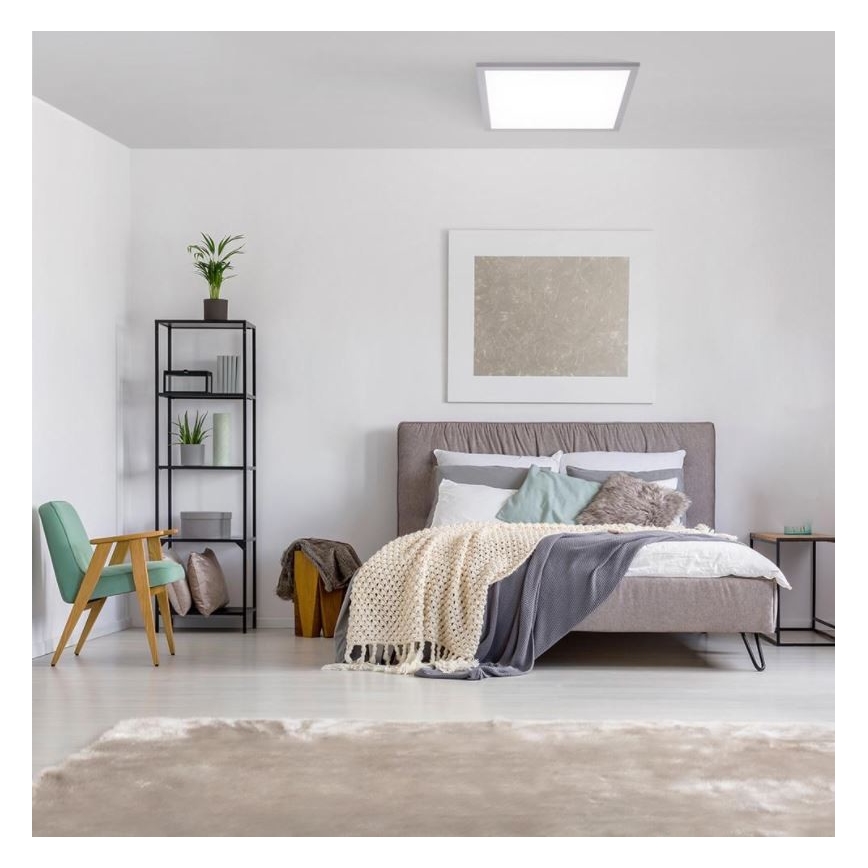 Leuchten Direkt 14755-21- LED Zatemnitvena stropna svetilka FLAT LED/28W/230V 2700-5000K + Daljinski upravljalnik