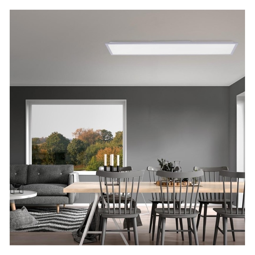 Leuchten Direkt 14757-21- LED Zatemnitvena plošča FLAT LED/36W/230V 2700-5000K srebrna + Daljinski upravljalnik