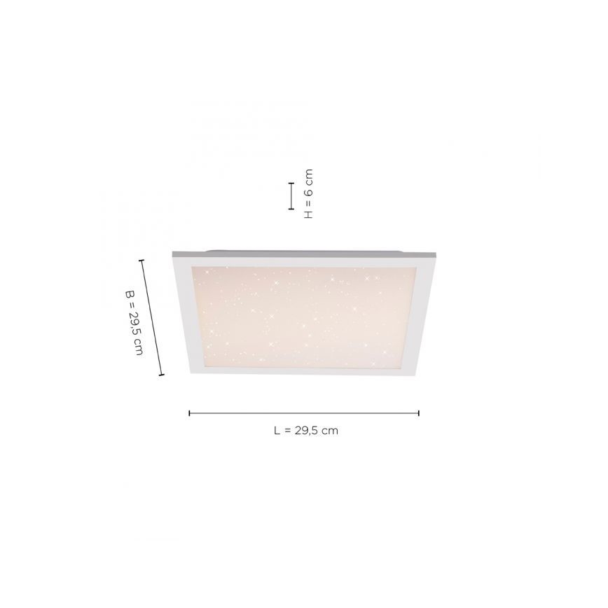 Leuchten Direkt 14760-16 - LED Zatemnitvena stropna svetilka STARRYFLAT LED/20W/230V 2700-5000K + Daljinski upravljalnik