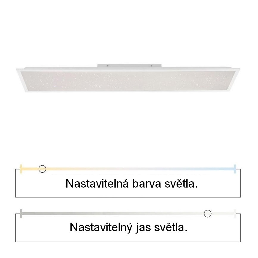 Leuchten Direkt 14762-16 - LED Zatemnitvena svetilka STARRYFLAT LED/36W/230V + Daljinski upravljalnik