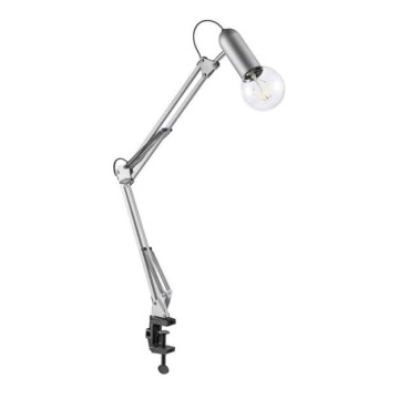 Leuchten Direkt 14773-55 - Namizna svetilka s sponko TURN ME 1xE27/60W/230V mat krom