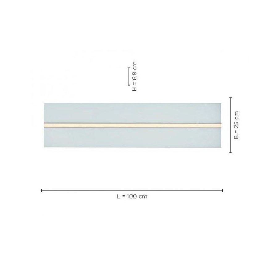 Leuchten Direkt 14854-16 - LED Zatemnitvena stropna svetilka EDGING LED/30W/230V 2700-5000K + Daljinski upravljalnik