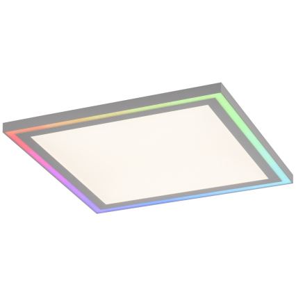 Leuchten Direkt 14900-16 - LED RGB Zatemnitvena stropna svetilka EDGING LED/24W/230V + Daljinski upravljalnik