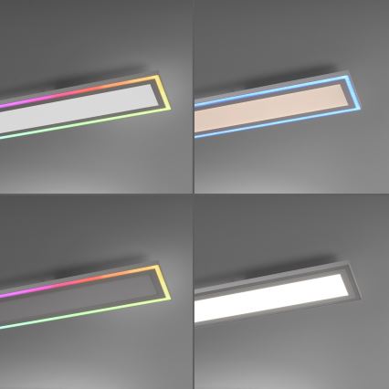 Leuchten Direkt 14901-16 - LED RGB Zatemnitvena stropna svetilka EDGING LED/24W/230V + Daljinski upravljalnik