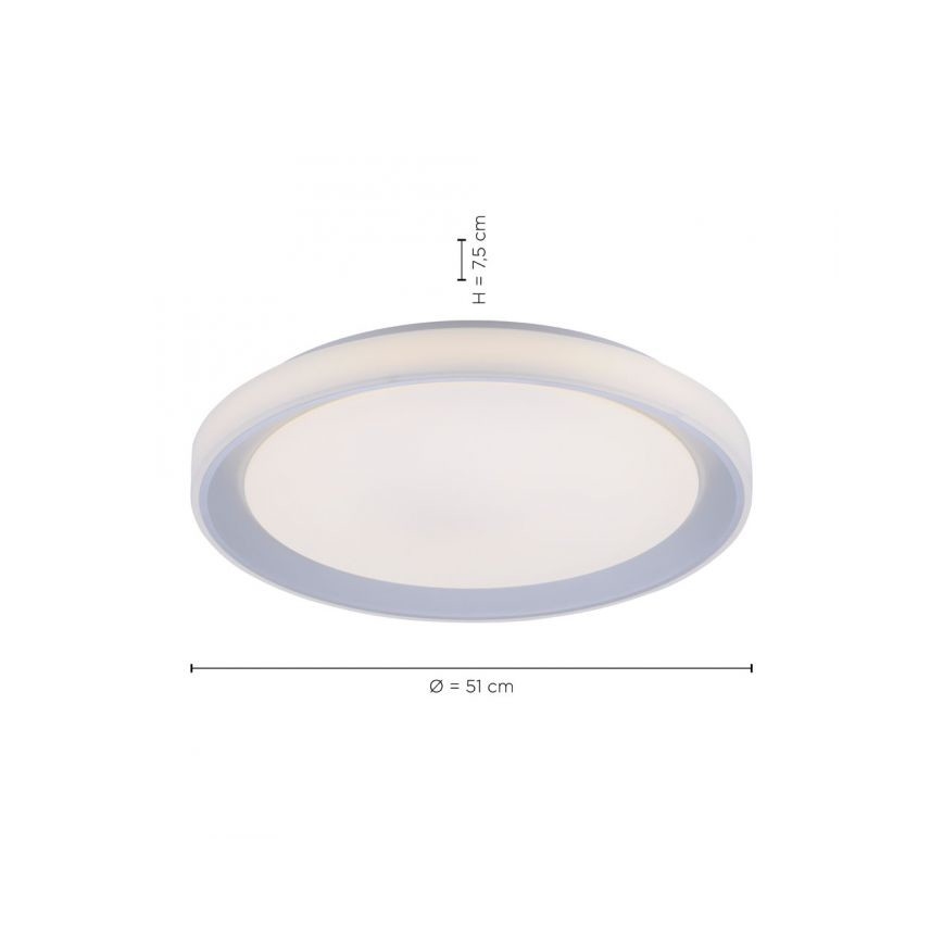 Leuchten Direkt 15110-21 - LED RGB Zatemnitvena stropna svetilka LENI LOLASMART LED/40W/230V + Daljinski upravljalnik