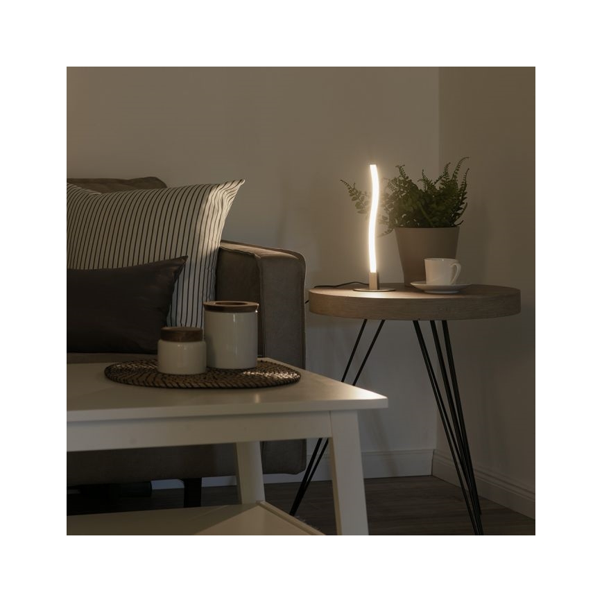 Leuchten Direkt 15128-55 - LED Namizna svetilka WAWE LED/3W/230V mat krom