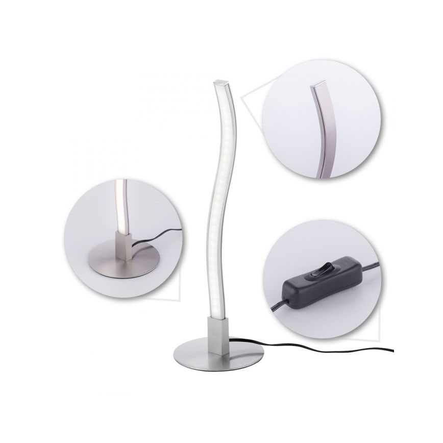 Leuchten Direkt 15128-55 - LED Namizna svetilka WAWE LED/3W/230V mat krom