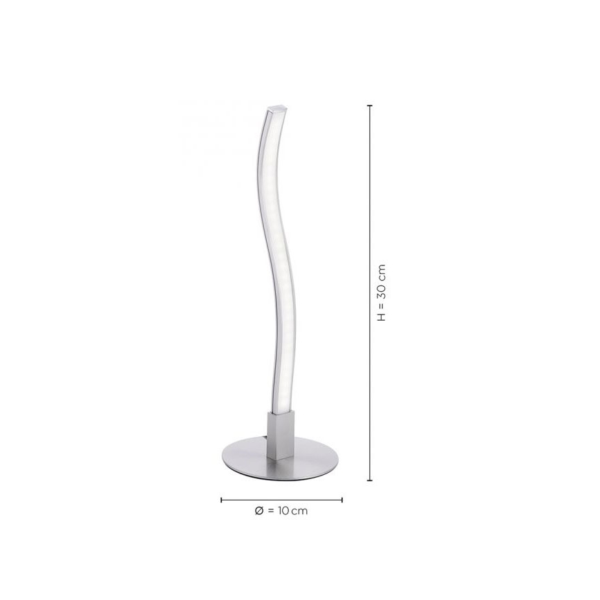 Leuchten Direkt 15128-55 - LED Namizna svetilka WAWE LED/3W/230V mat krom
