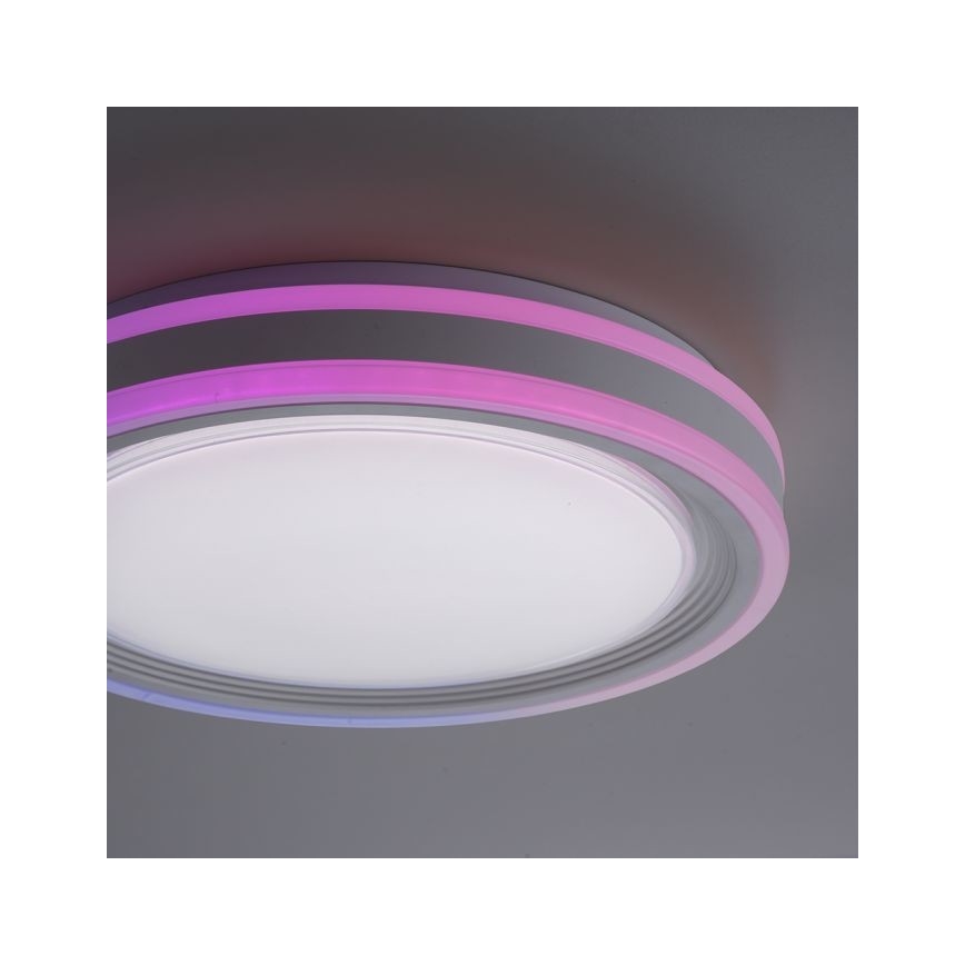Leuchten Direkt 15152-16 - LED RGBW Zatemnitvena stropna svetilka SPHERIC LED/18W/230V + Daljinski upravljalnik