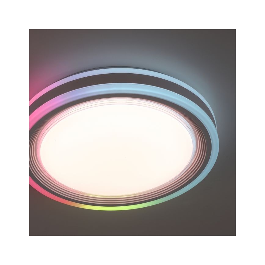 Leuchten Direkt 15152-16 - LED RGBW Zatemnitvena stropna svetilka SPHERIC LED/18W/230V + Daljinski upravljalnik