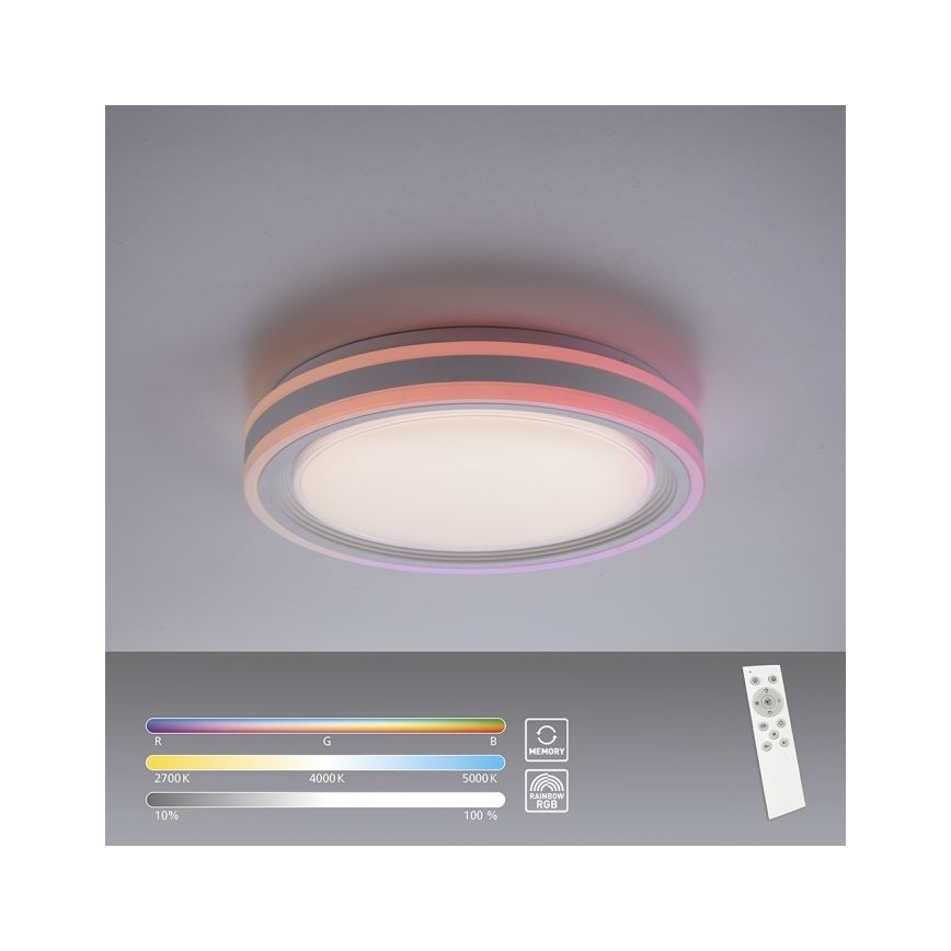 Leuchten Direkt 15152-16 - LED RGBW Zatemnitvena stropna svetilka SPHERIC LED/18W/230V + Daljinski upravljalnik