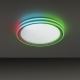 Leuchten Direkt 15154-16 - LED RGB Zatemnitvena stropna svetilka EDGING LED/39W/230V + Daljinski upravljalnik