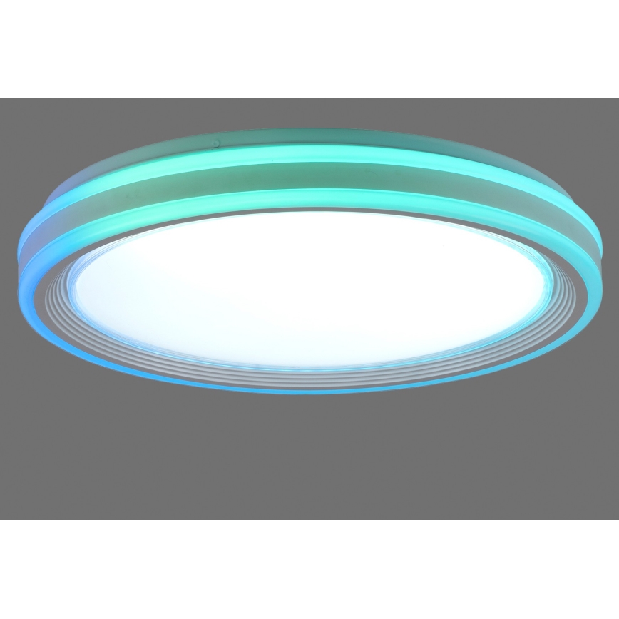 Leuchten Direkt 15154-16 - LED RGB Zatemnitvena stropna svetilka EDGING LED/39W/230V + Daljinski upravljalnik