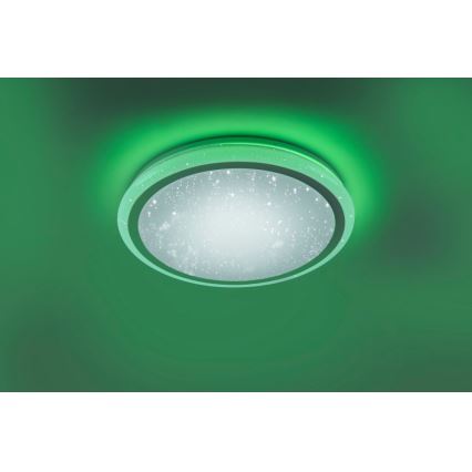 Leuchten Direkt 15220-16 - LED RGB Zatemnitvena stropna svetilka LUISA LED/28W/230V + Daljinski upravljalnik