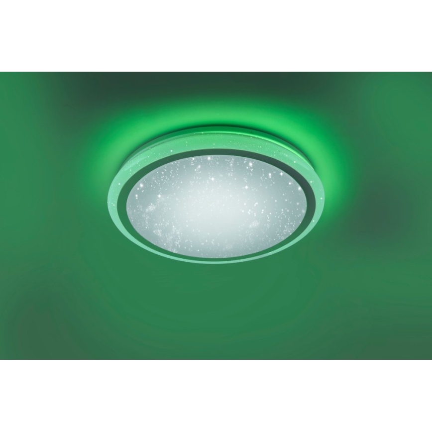Leuchten Direkt 15220-16 - LED RGB Zatemnitvena stropna svetilka LUISA LED/28W/230V + Daljinski upravljalnik