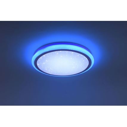 Leuchten Direkt 15220-16 - LED RGB Zatemnitvena stropna svetilka LUISA LED/28W/230V + Daljinski upravljalnik