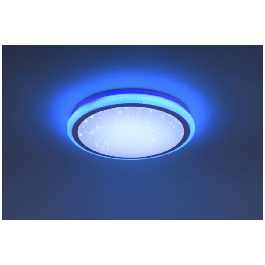 Leuchten Direkt 15220-16 - LED RGB Zatemnitvena stropna svetilka LUISA LED/28W/230V + Daljinski upravljalnik