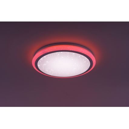 Leuchten Direkt 15220-16 - LED RGB Zatemnitvena stropna svetilka LUISA LED/28W/230V + Daljinski upravljalnik