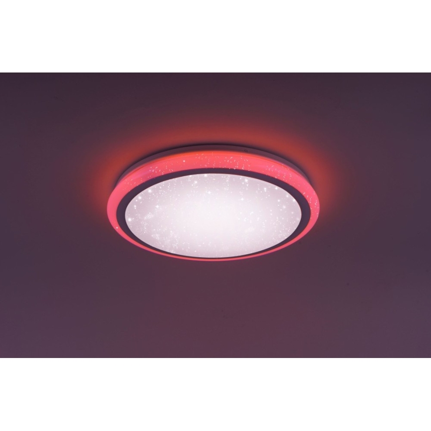 Leuchten Direkt 15220-16 - LED RGB Zatemnitvena stropna svetilka LUISA LED/28W/230V + Daljinski upravljalnik