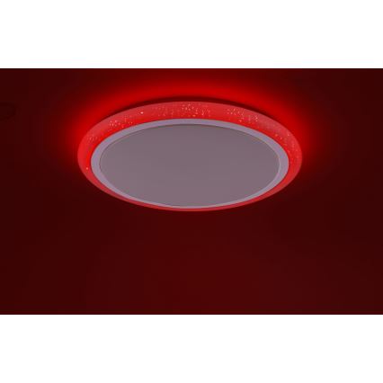 Leuchten Direkt 15230-16 - LED RGB Zatemnitvena stropna svetilka LUISA LED/42W/230V 3000-6400K + Daljinski upravljalnik