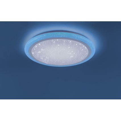 Leuchten Direkt 15230-16 - LED RGB Zatemnitvena stropna svetilka LUISA LED/42W/230V 3000-6400K + Daljinski upravljalnik