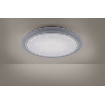 Leuchten Direkt 15230-16 - LED RGB Zatemnitvena stropna svetilka LUISA LED/42W/230V 3000-6400K + Daljinski upravljalnik