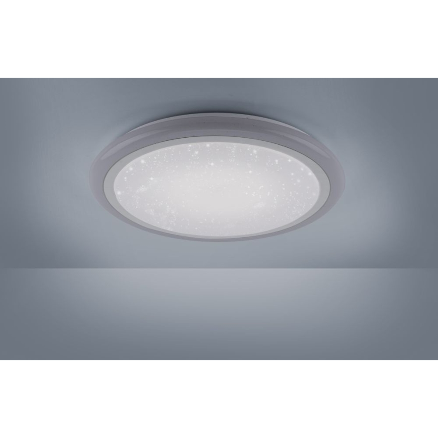 Leuchten Direkt 15230-16 - LED RGB Zatemnitvena stropna svetilka LUISA LED/42W/230V 3000-6400K + Daljinski upravljalnik