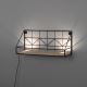 Leuchten Direkt 15277-18 - Shelf z LED osvetlitvijo BOARD 2xLED/1,75W/230V 45 cm eucalyptus