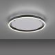 Leuchten Direkt 15391-13 - LED Zatemnitvena stropna svetilka RITUS LED/20W/230V črna