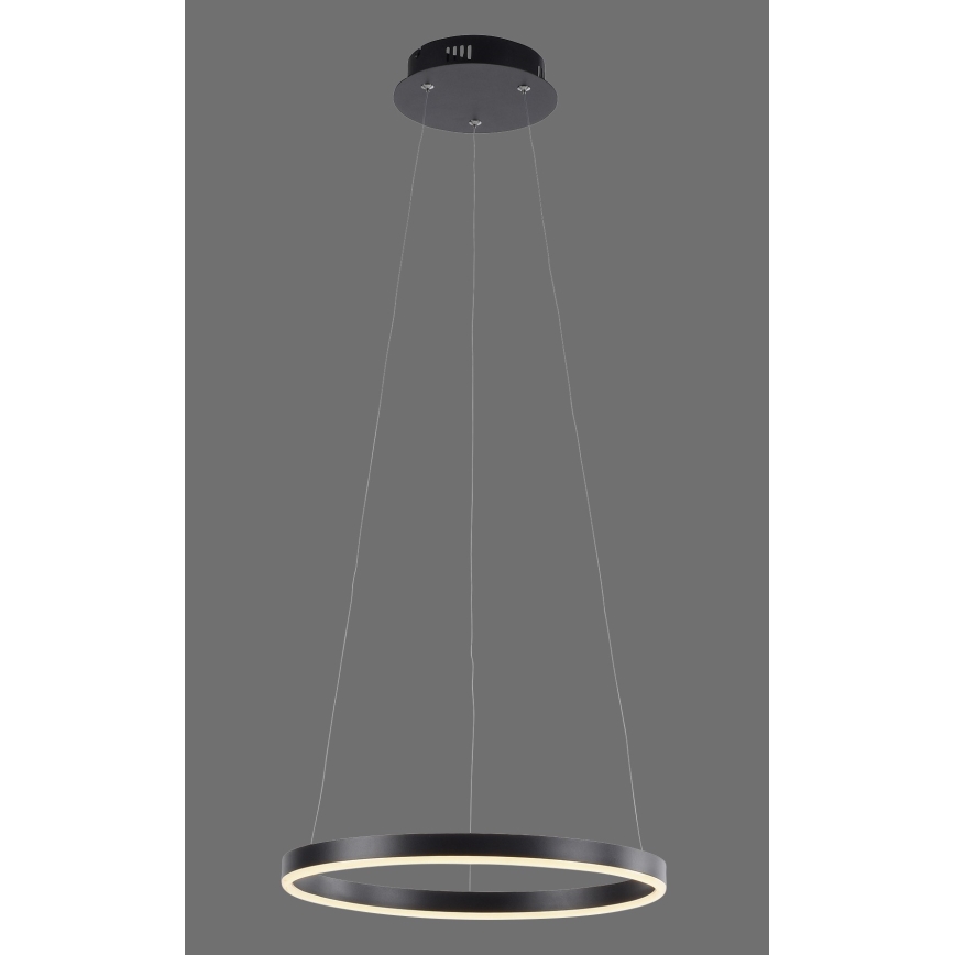 Leuchten Direkt 15393-13-LED Zatemnitveni lestenec na vrvici RITUS LED/20W/230V črna