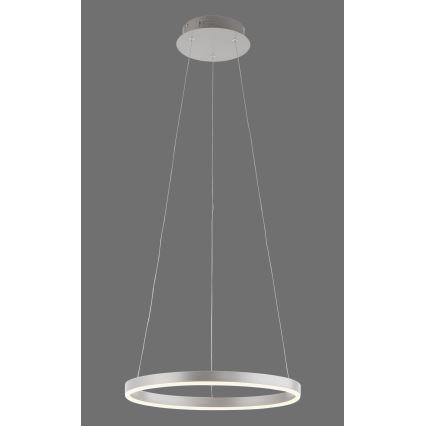 Leuchten Direkt 15393-95 - LED Zatemnitveni lestenec na vrvici RITUS LED/20W/230V mat krom
